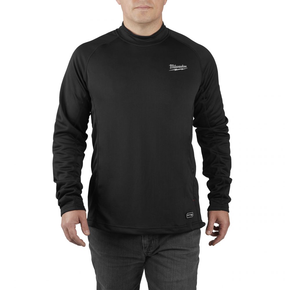 USB-Akku-Heiz-Funktions-Langarmshirt, inkl. L4B3 RED LITHIUM Akku u. Ladekabel 